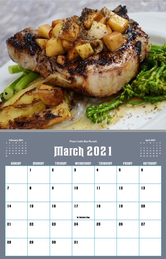 2021 Food Porn Kitchen Calendar