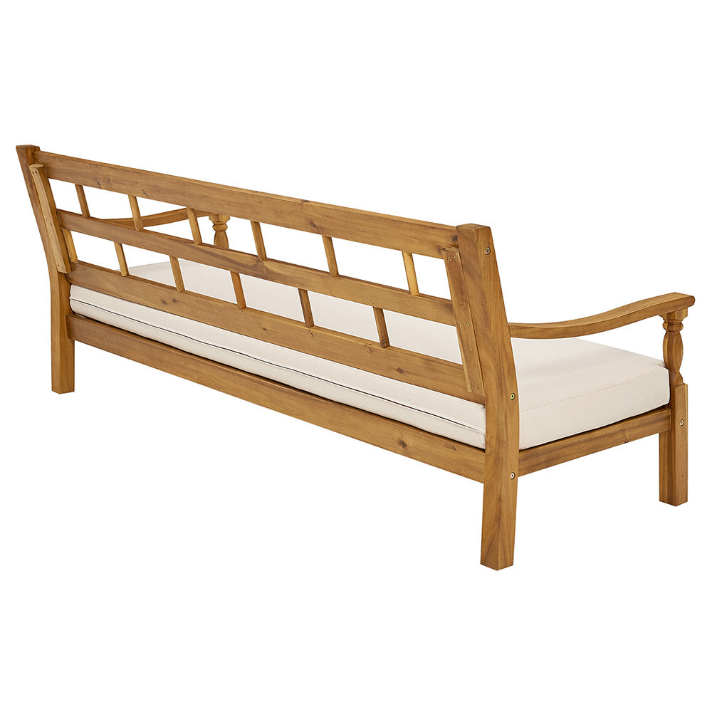 Anatola Garden Arch with Bench Seat - Rustic Style in Cream White or W ...