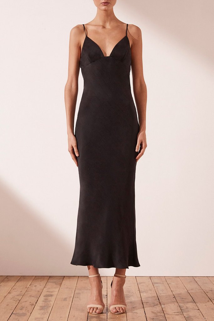 shona joy bias slip dress