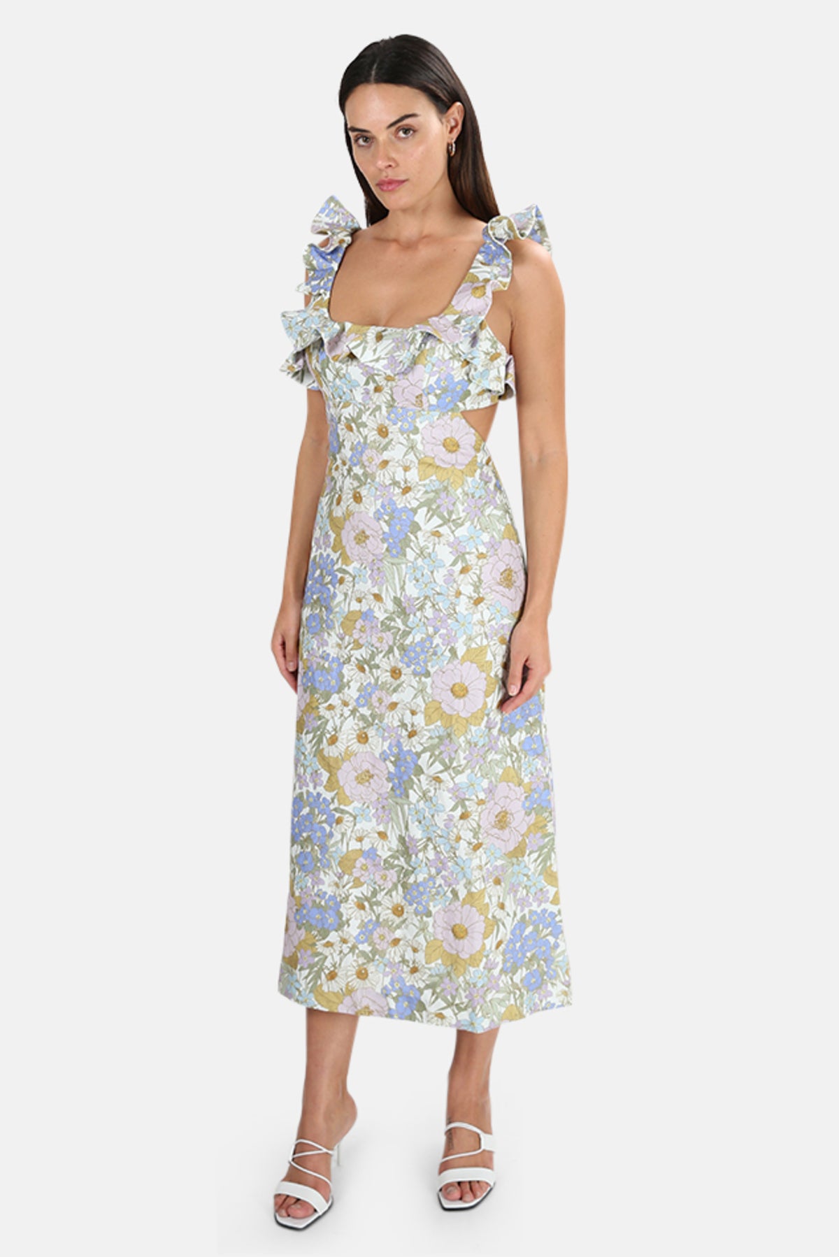 Zimmermann - Super Eight Frilled Midi Dress | All The Dresses