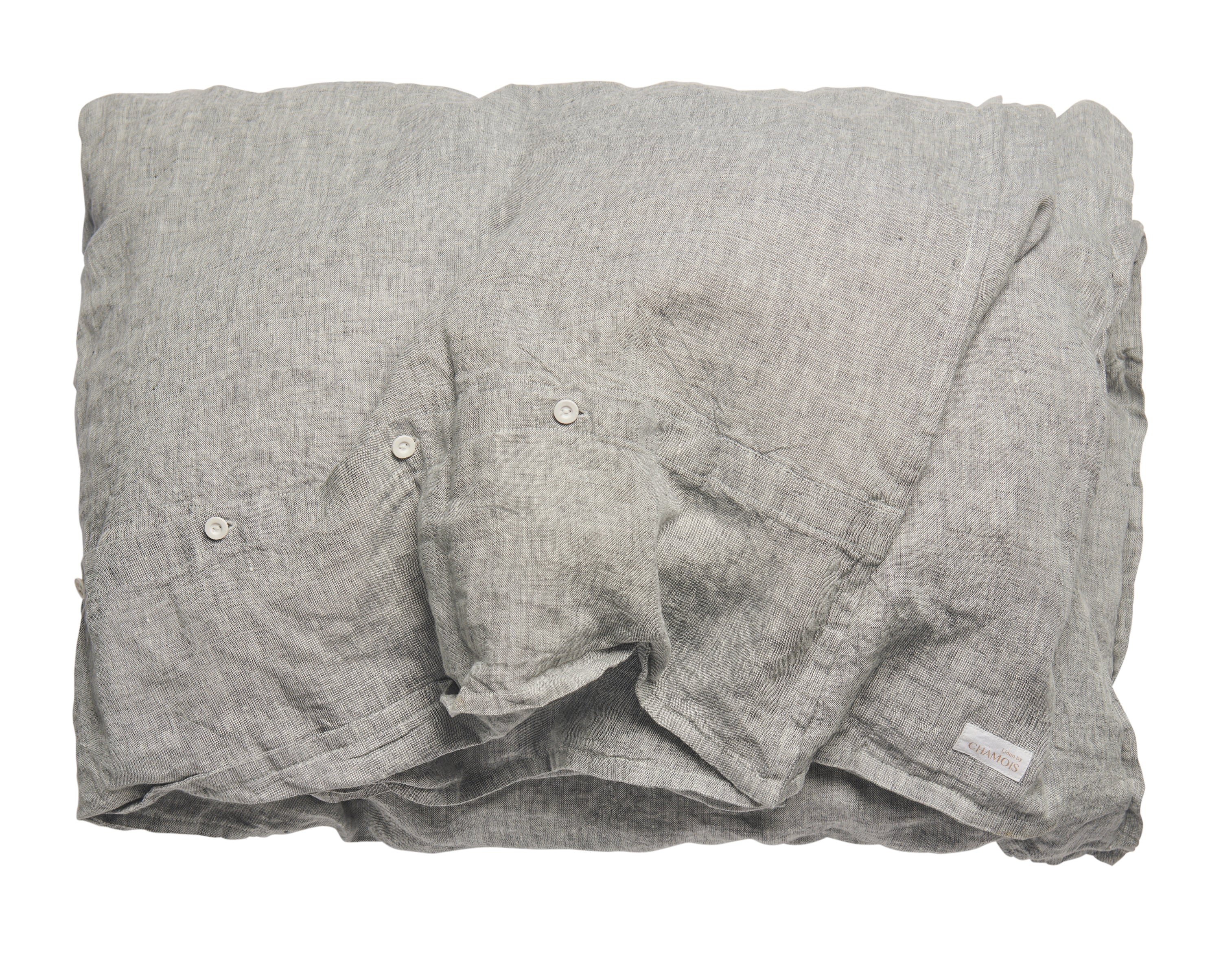 Duvet Cover Chambray Grey Chamois Shop