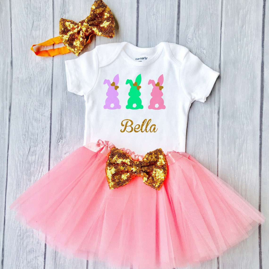 Toddler Girl Easter Outfit, Easter Outfit Baby Girl, My First Easter O ...