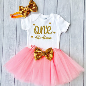 Personalized Handmade Baby Outfit Birthday Holiday Occasion Girl