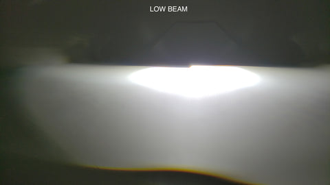 Low beam example of HCX LED projector