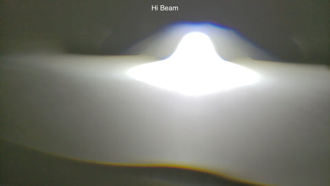 Hi beam example of HCX LED projector