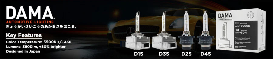 Features of DAMA Kanji Ultimate Vision Gen 2 HID bulbs