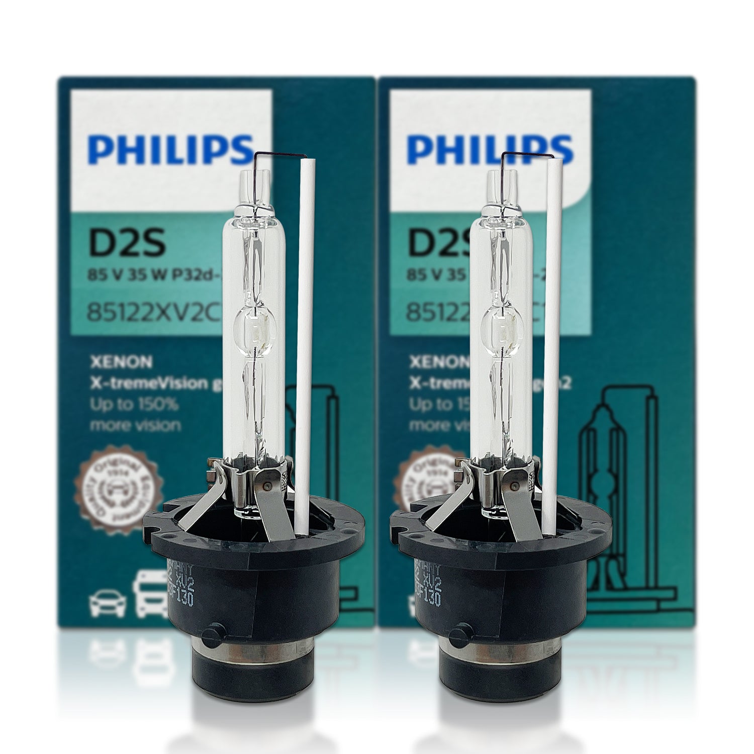 Lamparas Philips H7 Xtreme Vision +130% 55w 12v Auto Set X2