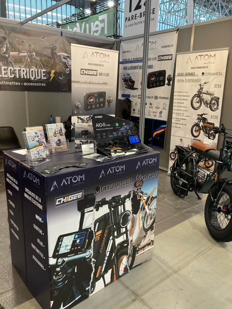 CHIGEE and Atom Motors Exhibiting at the French Foire Internationale de Toulouse in France