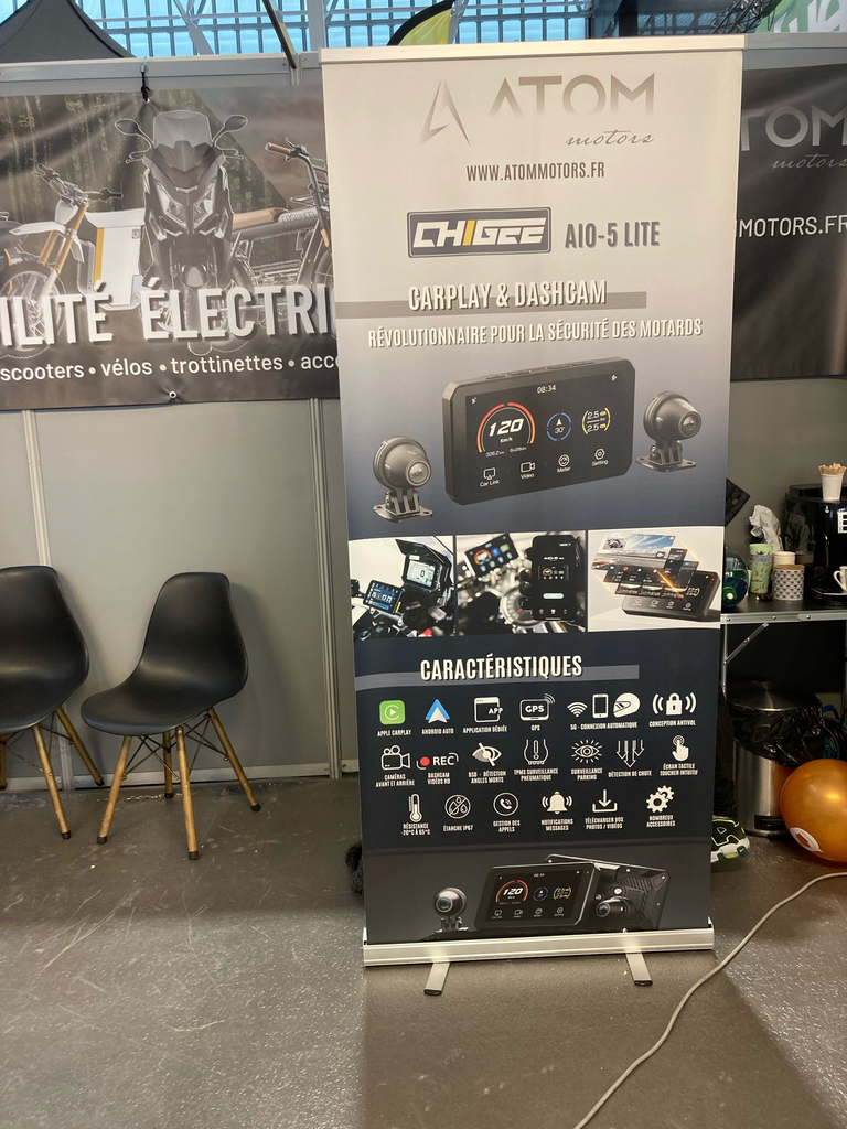 CHIGEE and Atom Motors Exhibiting at the French Foire Internationale de Toulouse in France