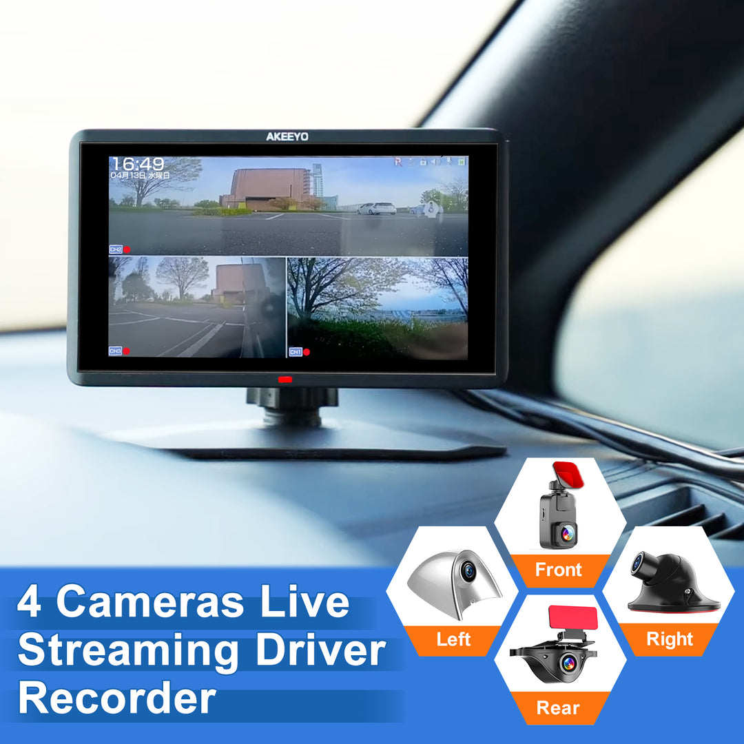 720° Panoramic Mirror Dash Cam, 2K+2K UHD｜AKY-V720S – AKEEYO Global