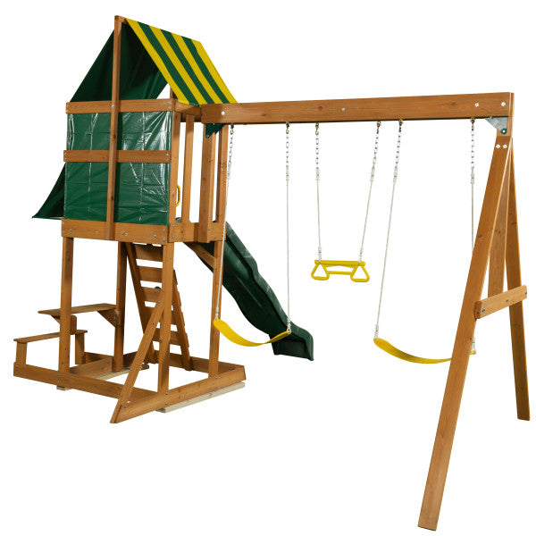 kidkraft spring meadow swing set