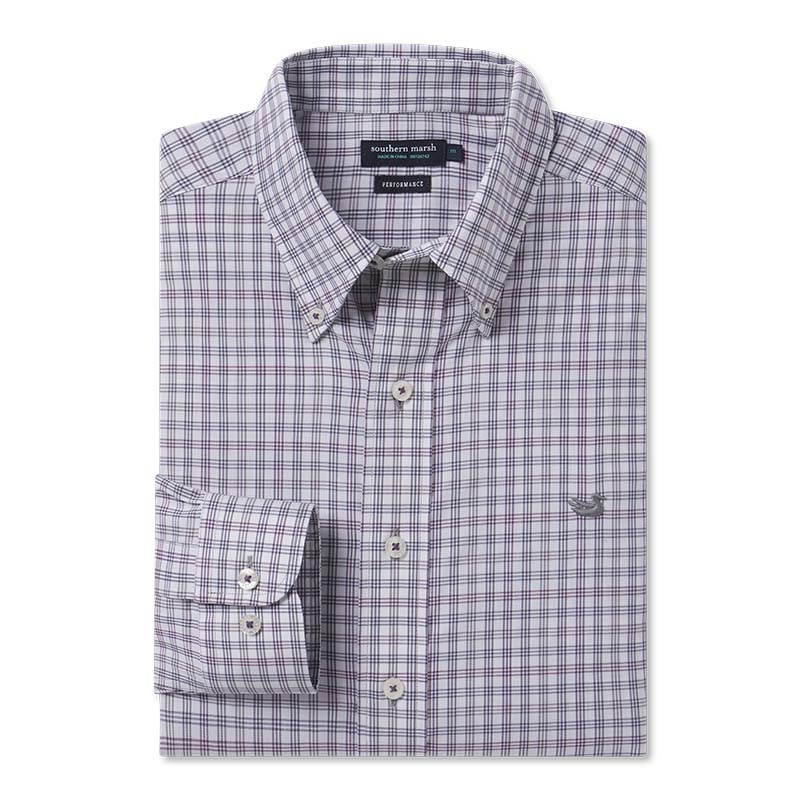 Louisville Performance Dress Shirt, Windowpane in 2023