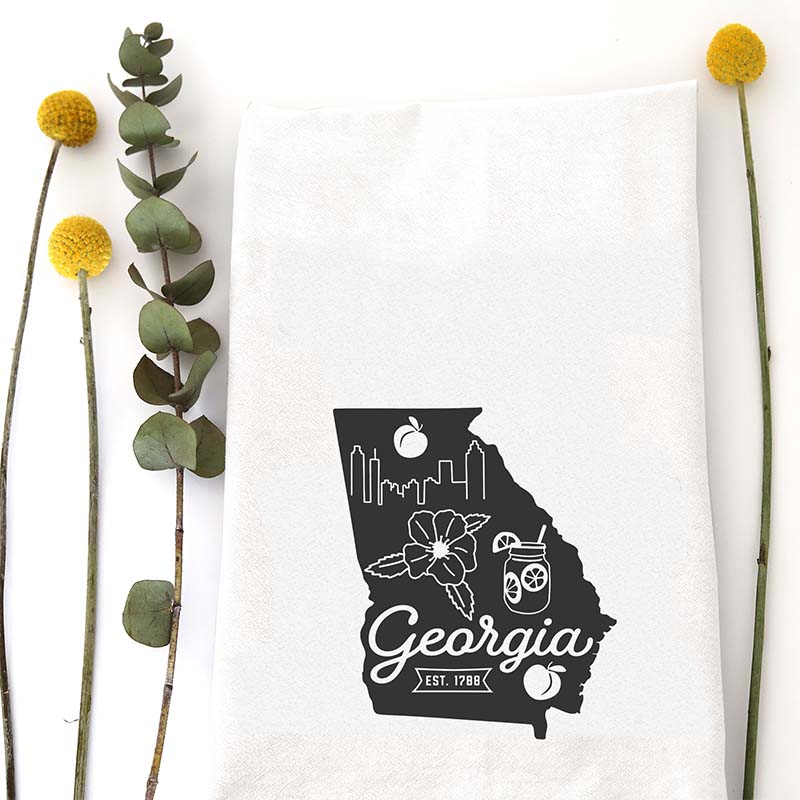  Georgia Icon Dish Towel 