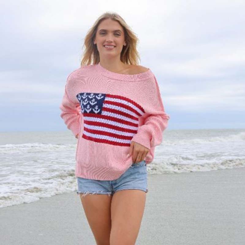  Lightweight Anchor Flag Sweater 