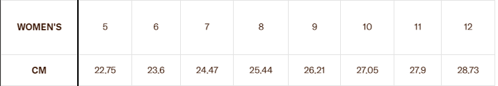 olukai womens size chart