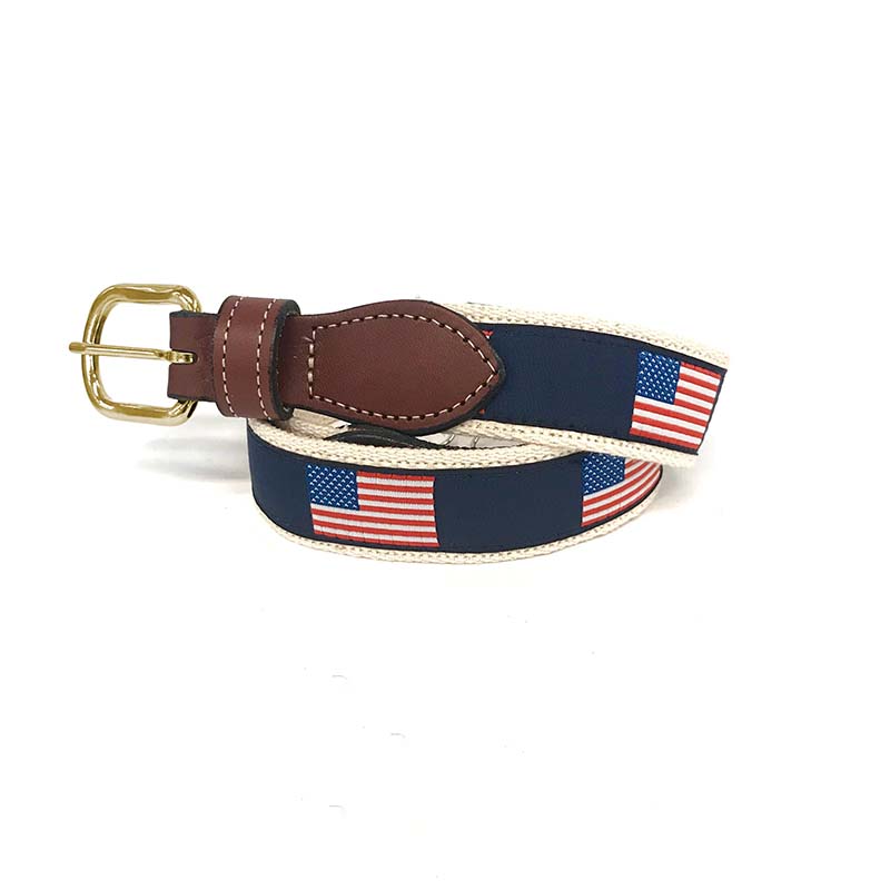 Image of USA Flag Ribbon Belt