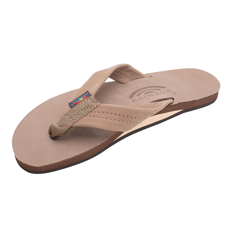 Image of Ladies Single Layer Wide Strap Premier Leather Sandal