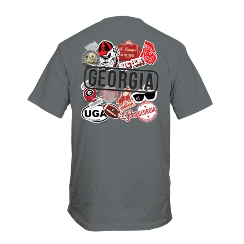  UGA Stickers Short Sleeve T-Shirt 