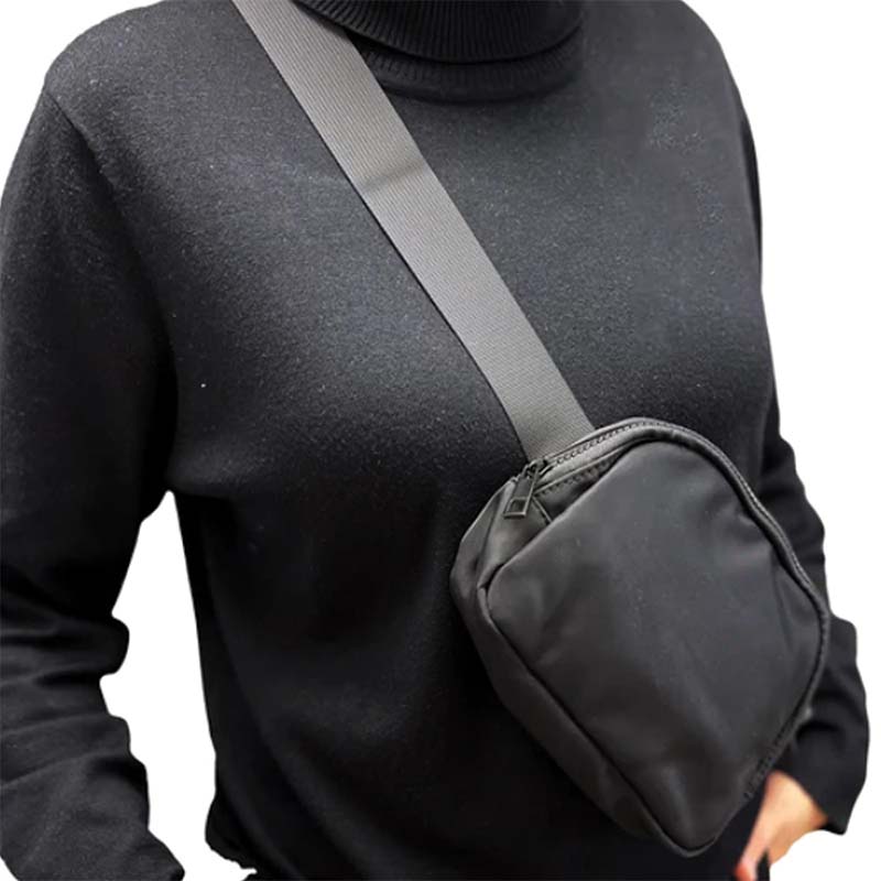 Simply Southern Sherpa Belt Bag for Women in Black