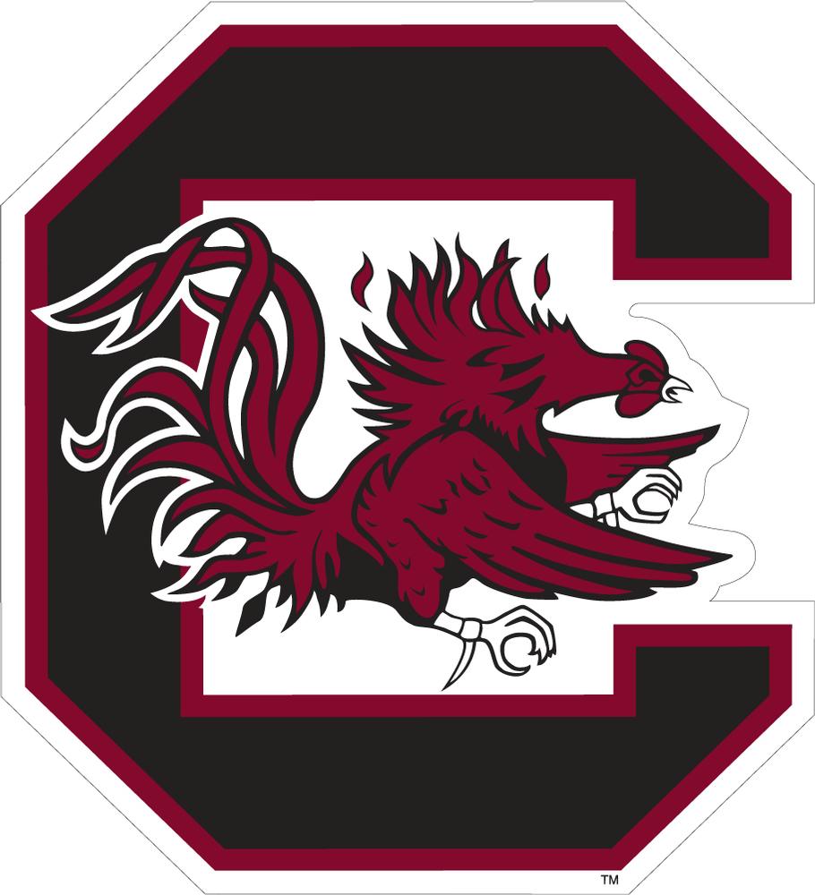  South Carolina Gamecocks Block C 3 inch Decal 