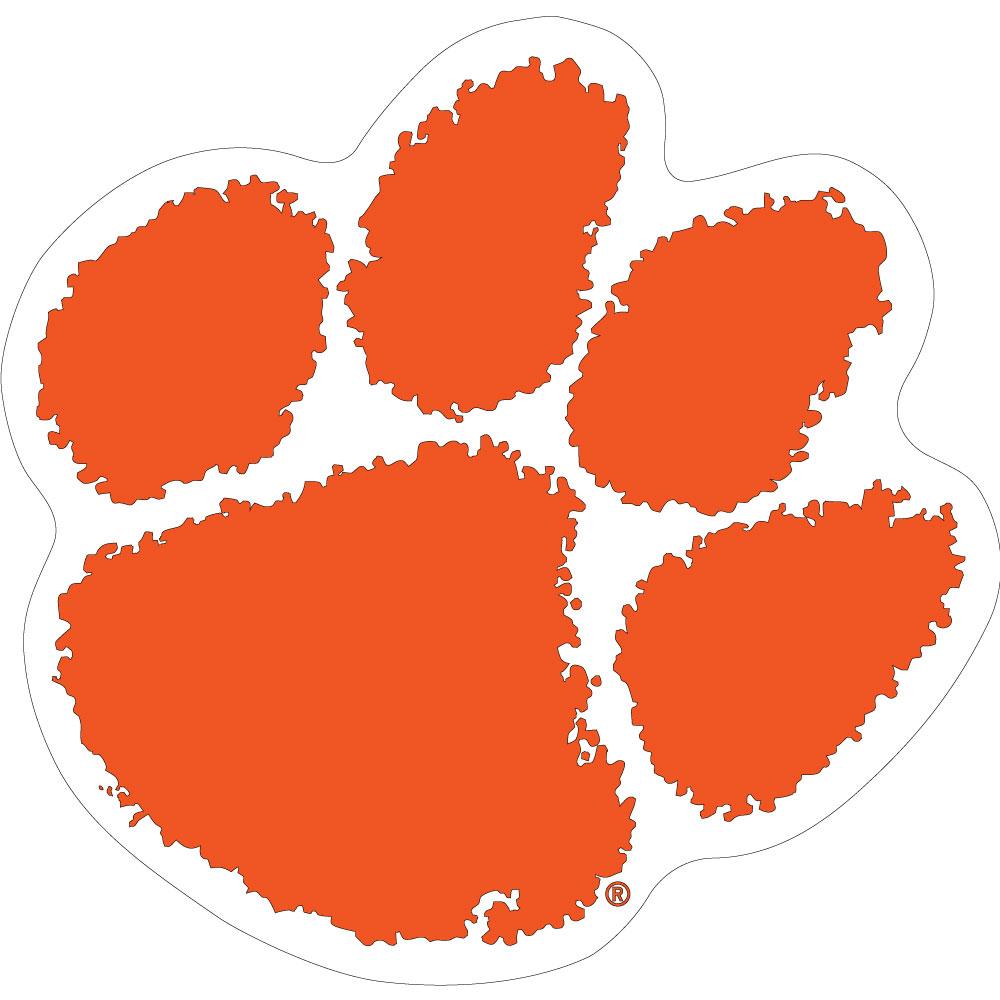  Clemson 12 inch Paw Decal 