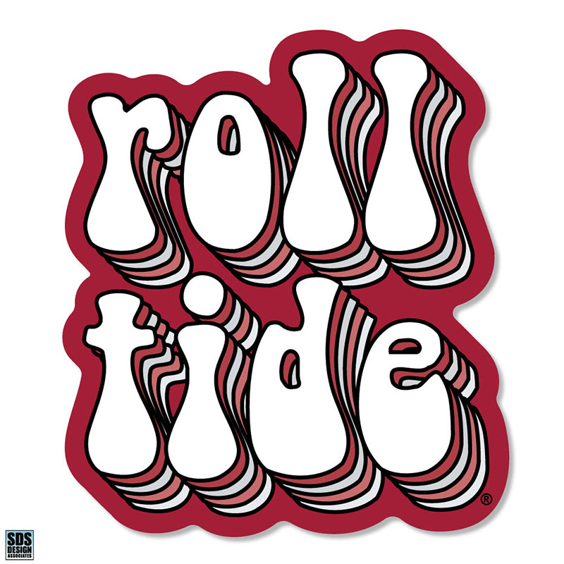  3 inch Roll Tide Bubble Decal 