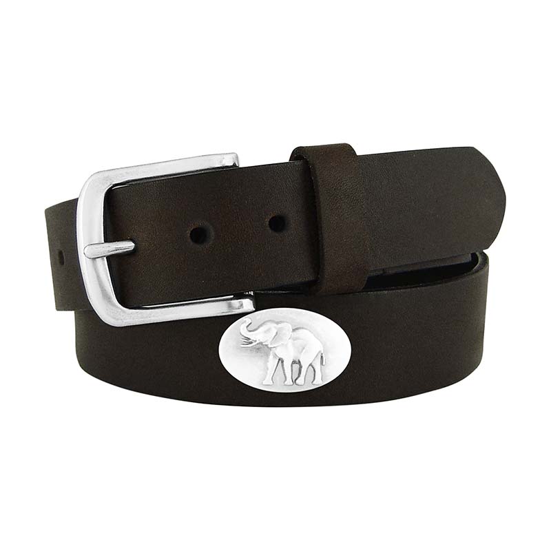 Image of Elephant Concho Leather Belt