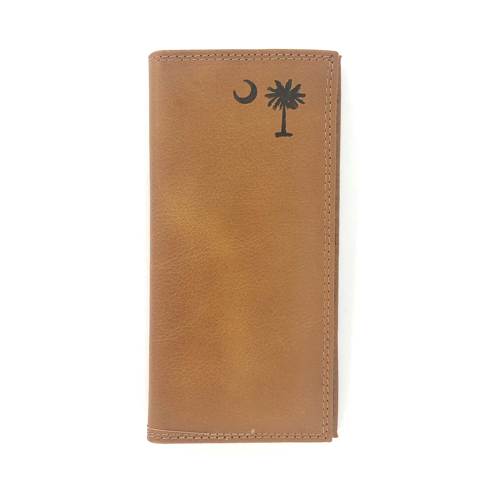 University of Louisville Cardinals Embossed Logo Brown Leather Billfold  Wallet