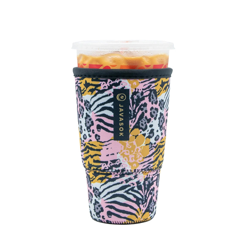  JavaSok 30-32oz Iced Coffee Sleeve in Jungle Gathering 