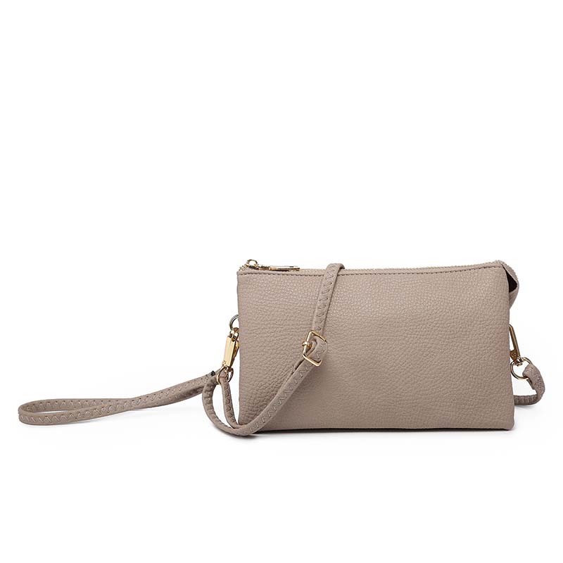 Jen and Co. Riley Crossbody Wristlet in Fog Grey | Palmetto Moon