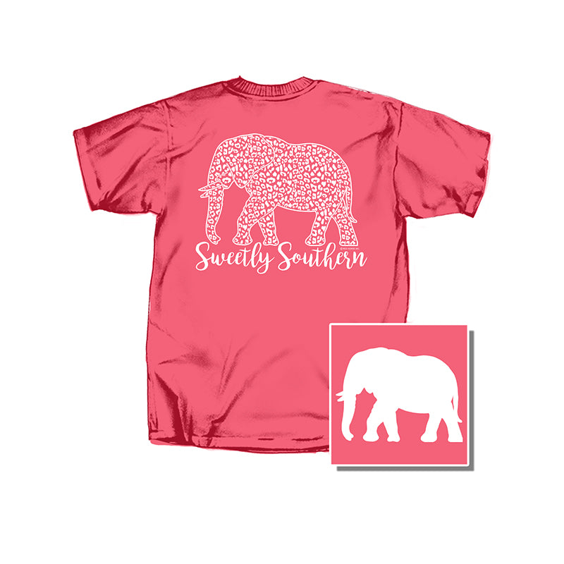  Youth Leopard Elephant Short Sleeve T-Shirt 