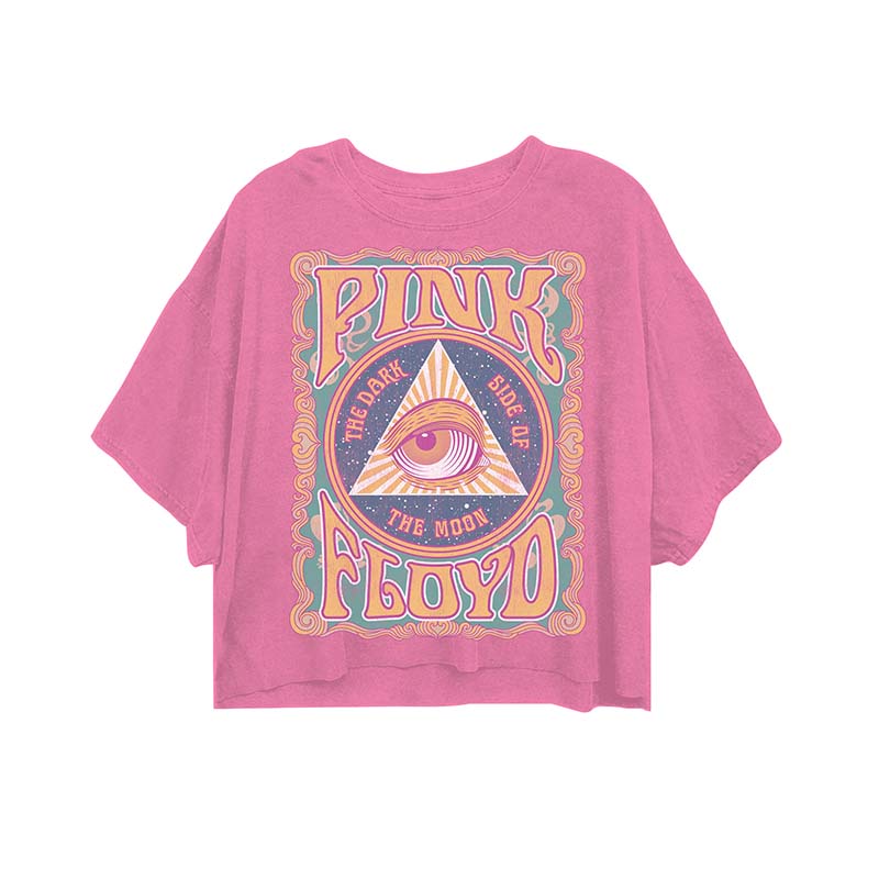  Pink Floyd Eye Cropped Short Sleeve T-Shirt 