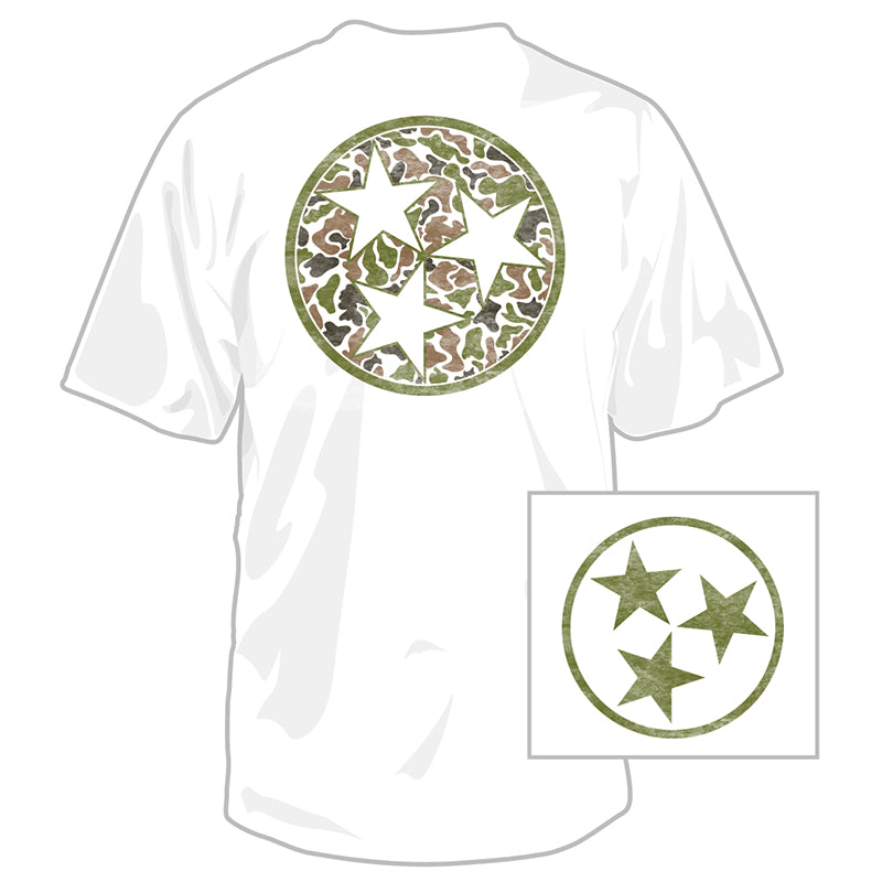  Tennessee Camo Tri-Star Short Sleeve T-Shirt 