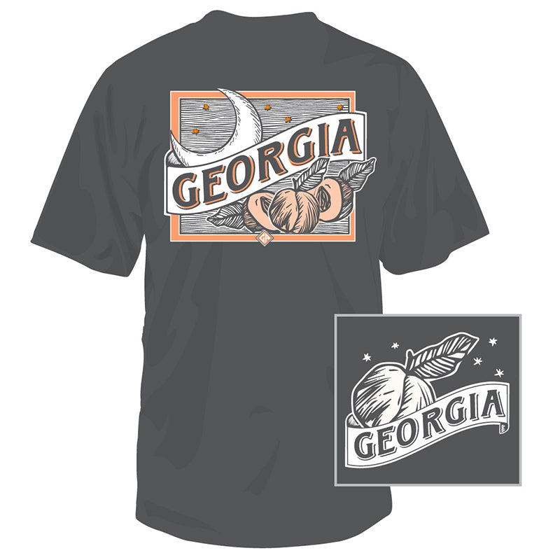  Georgia Moon & Peaches Short Sleeve T-Shirt 