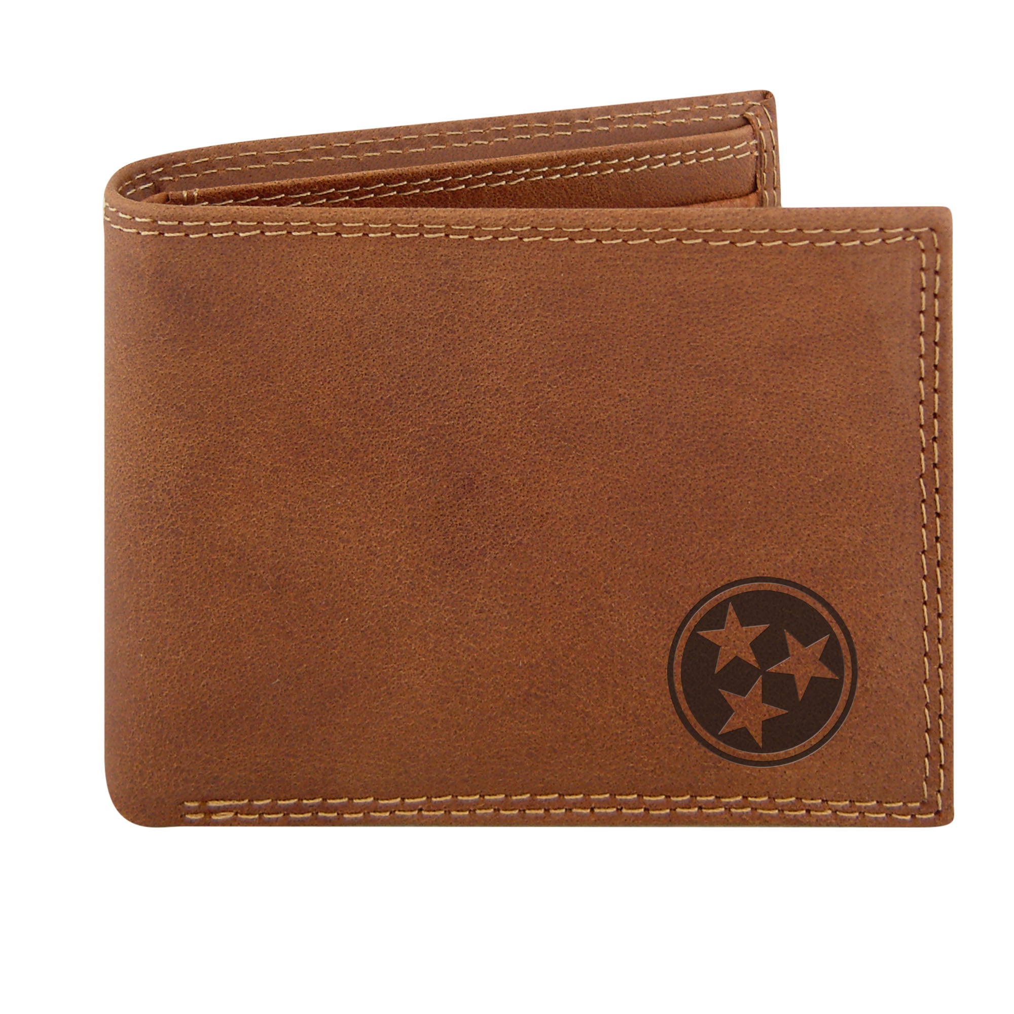  Tennessee Tri-Star Embossed Bifold Wallet 