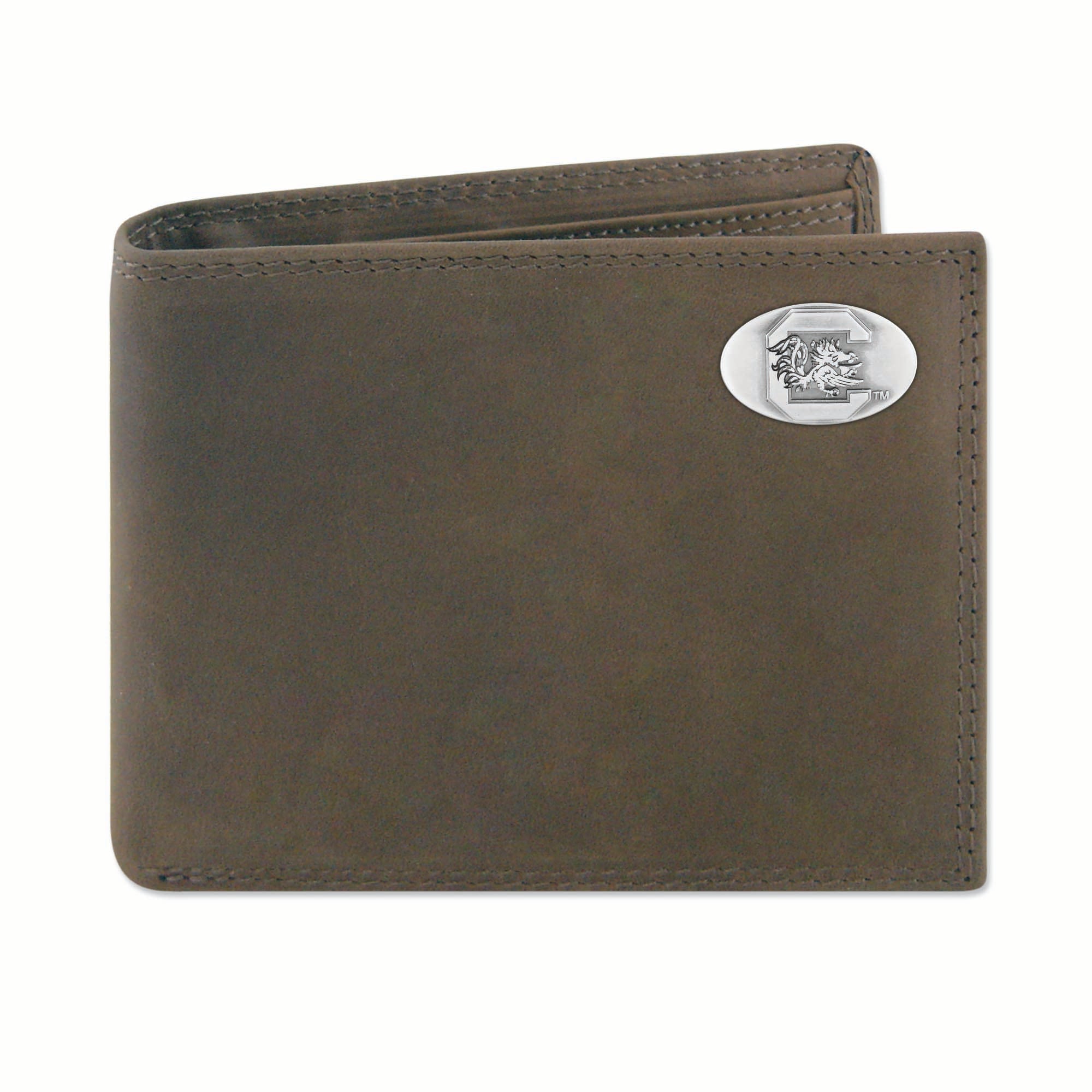  USC Crazy Horse Conch Leather Bifold 