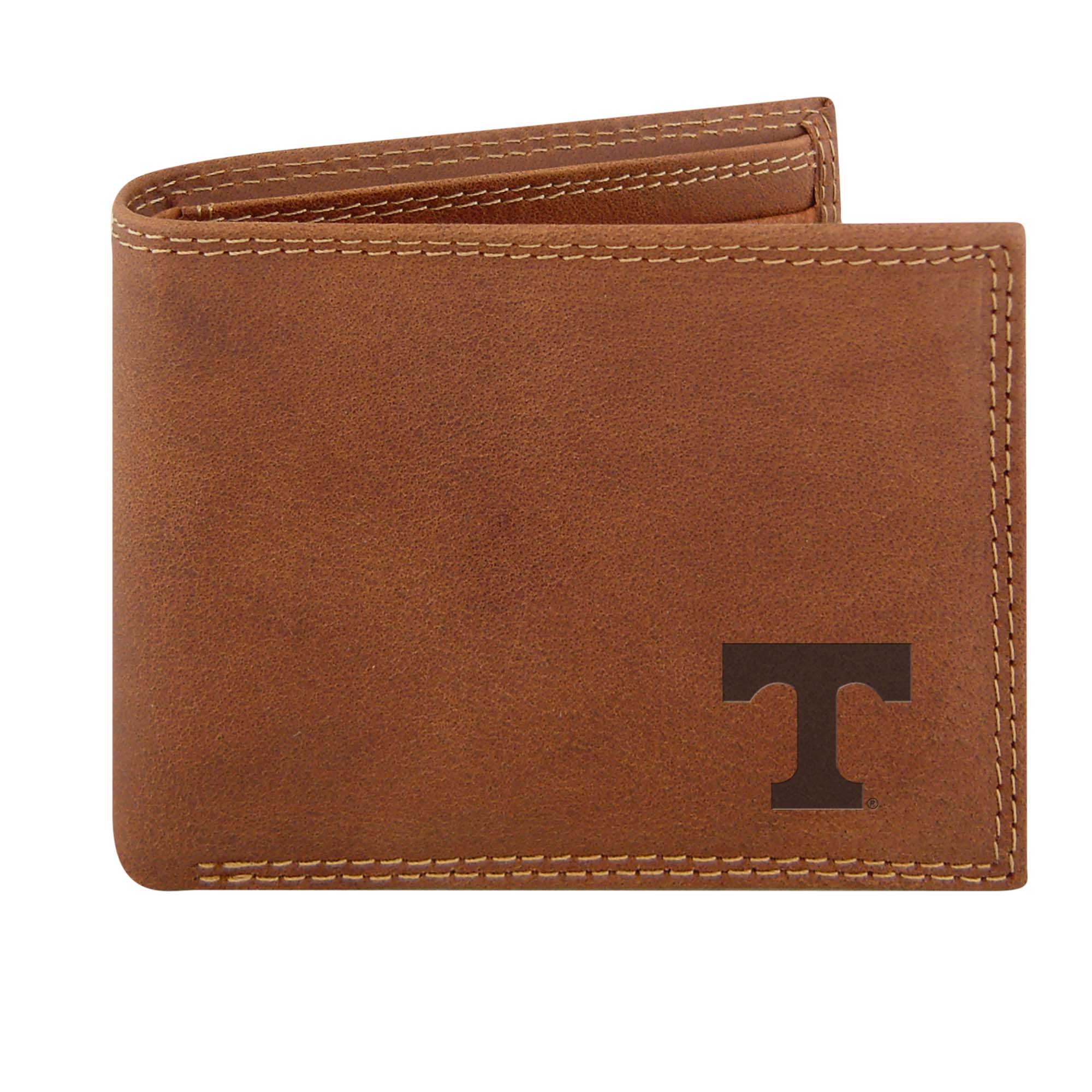  UT Embossed Leather Bifold 