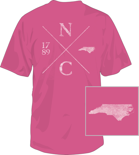  North Carolina Crossing Short Sleeve T-Shirt 