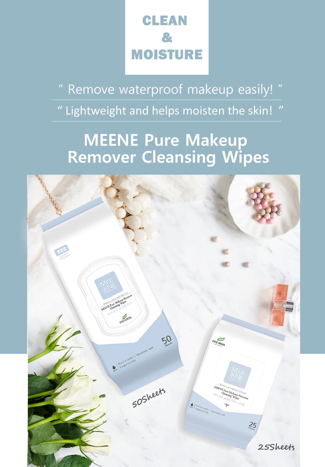 RICO Meene Makeup Remover Wipes