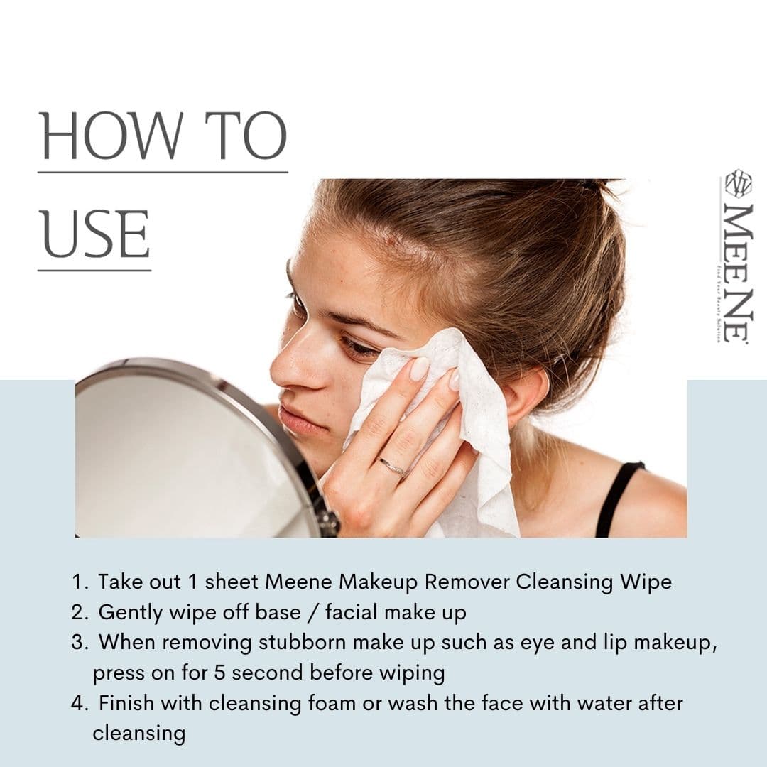 How To Use Meene Makeup Remover Cleansing Wipes
