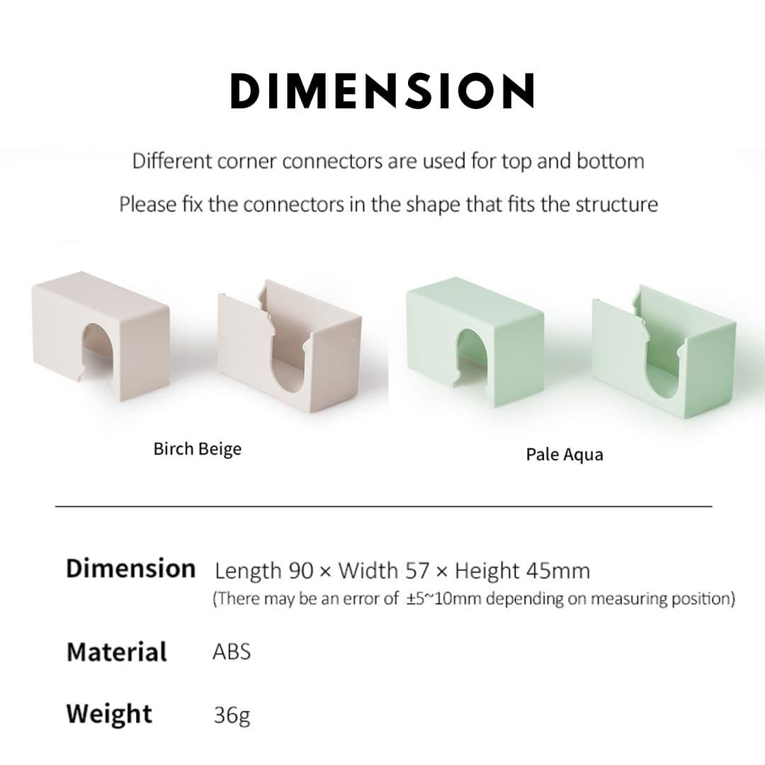 Takemehom First Partition Corner Connectors Dimension