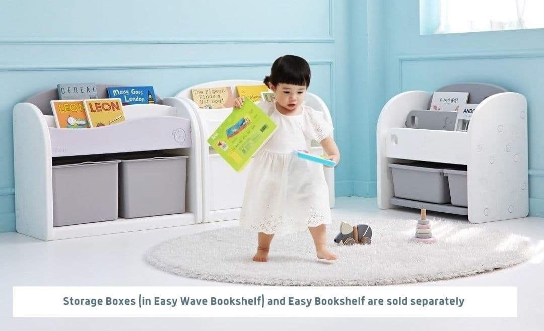 Easy Wave Bookshelf Perfect Combination - Easy Bookshelf & Easy Storage Organizer