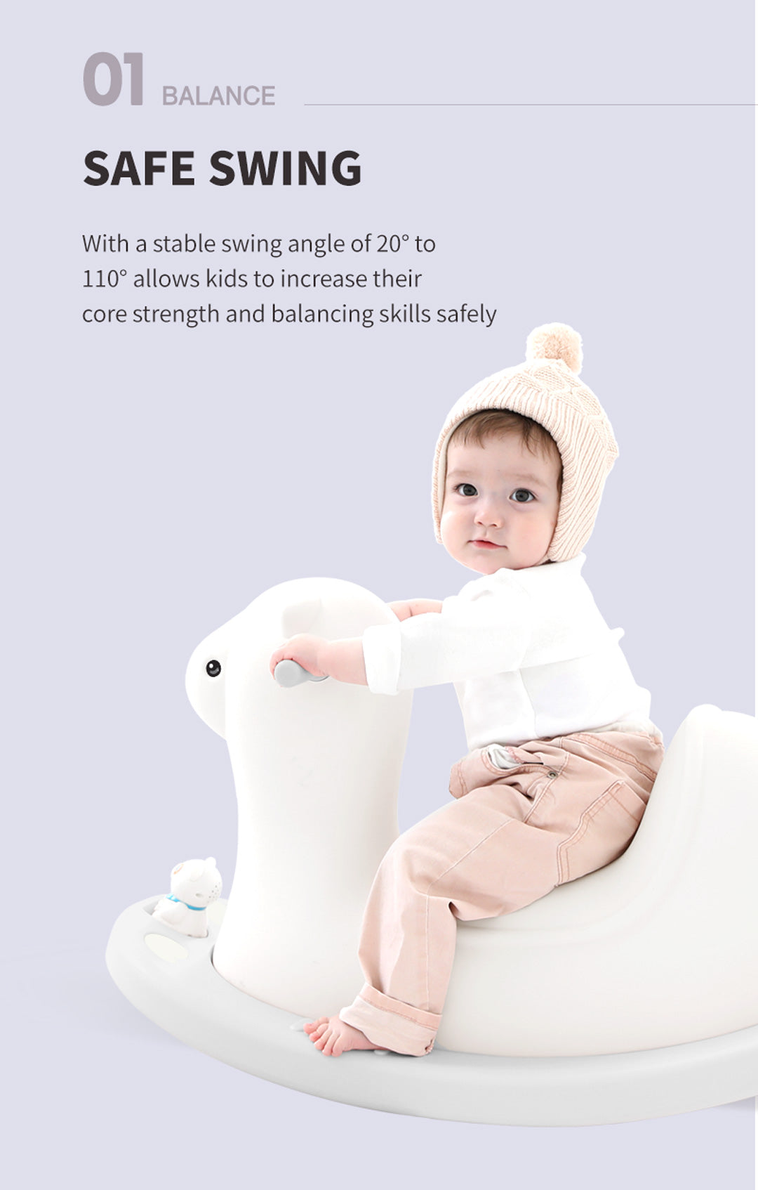 Little Llama Rocking Horse Safe Swing