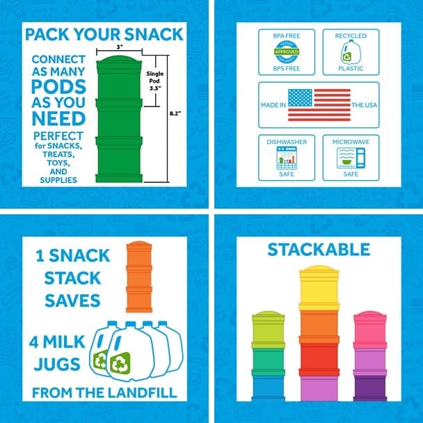 Re-Play Snack Stack Set Dimension