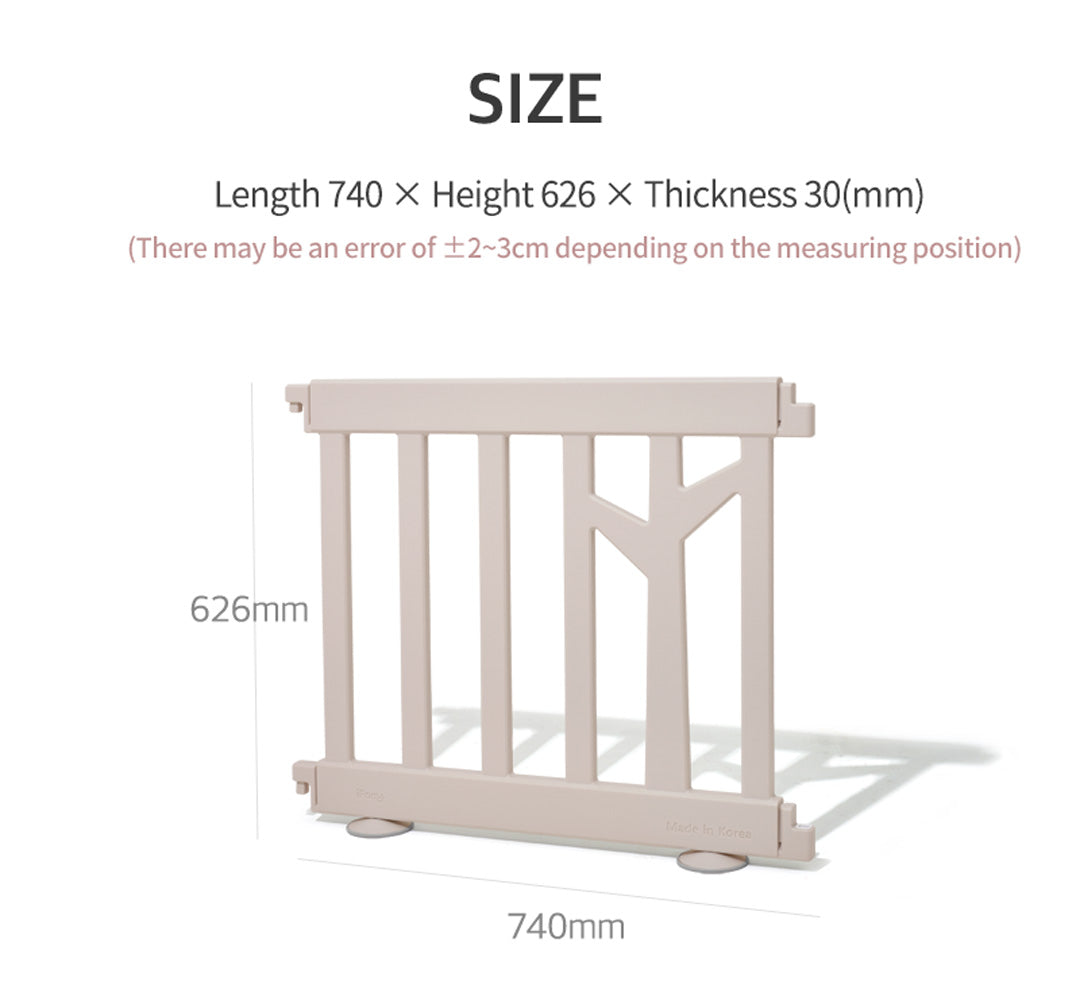 birch play yard panel size