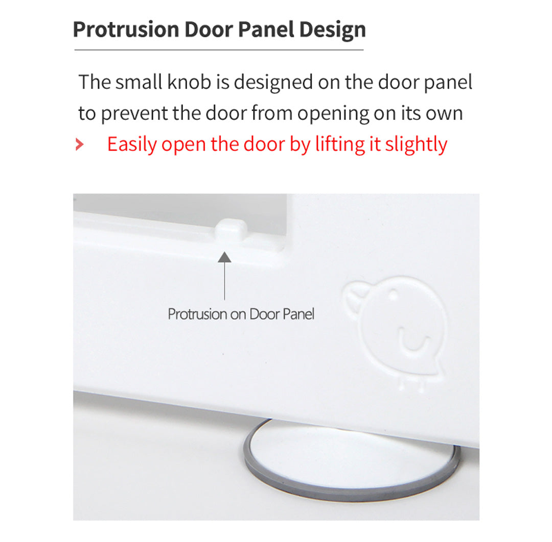 Play Yard Panel Protrusion Design To Prevent Door Open On Its Own