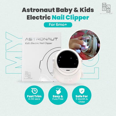 Baby Electric Nail Trimmer with 6 attachments and LED Light