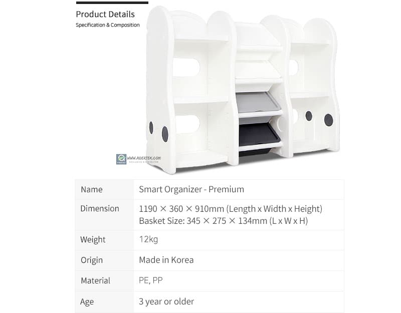 Details of Pastel Compact Storage Organizer (Premium)