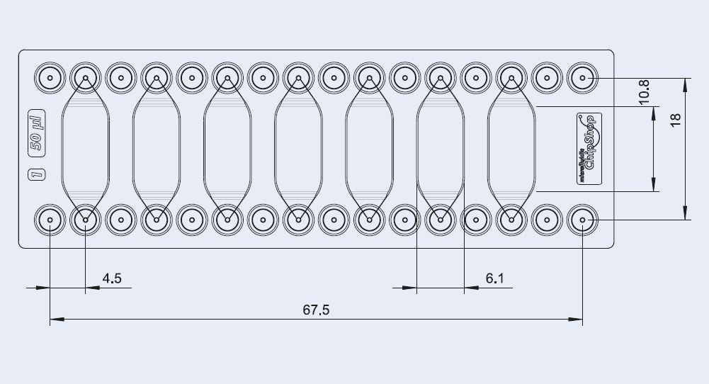 Reaction Chamber Chip - Mini Luer– Darwin Microfluidics