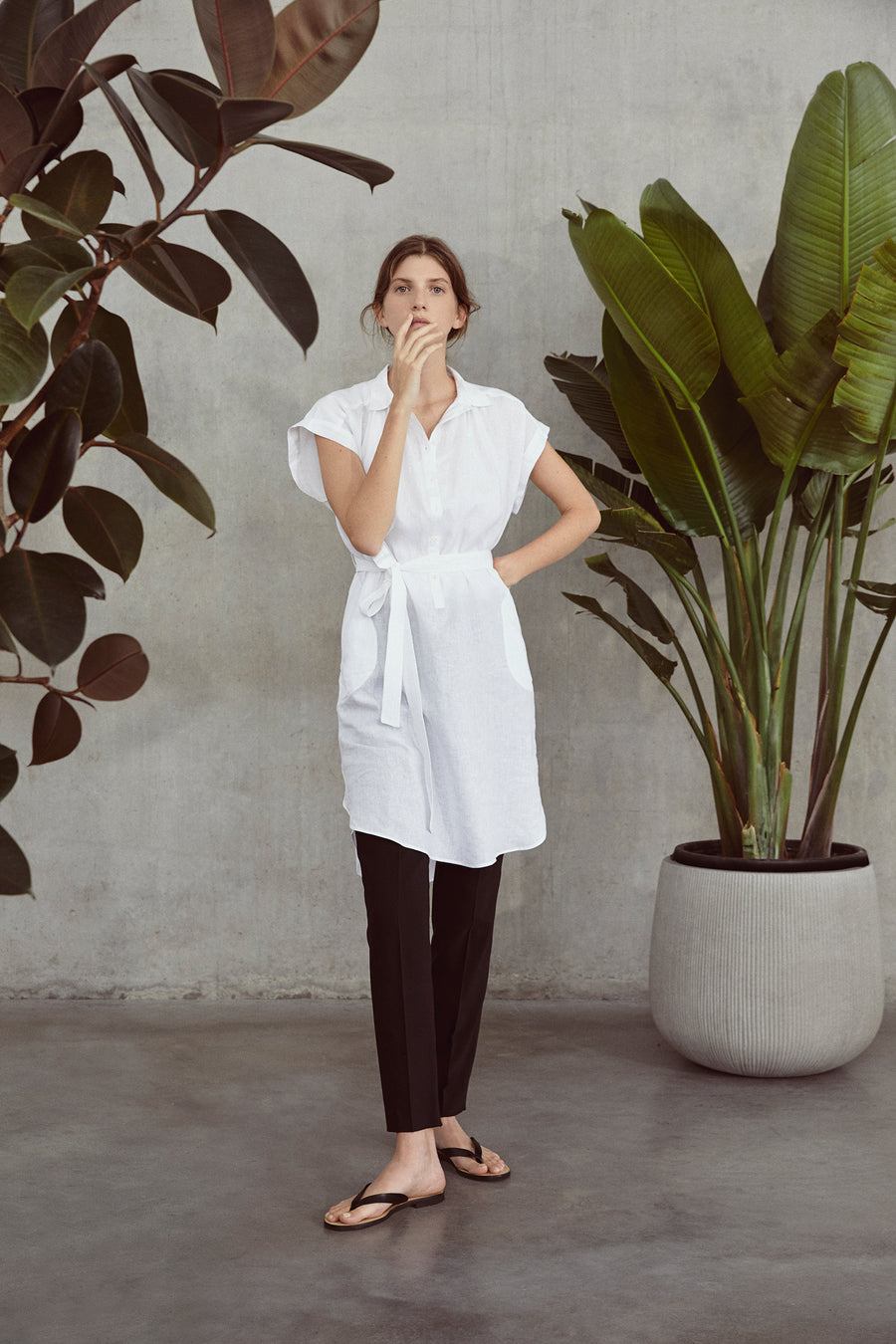 nicole farhi linen dress